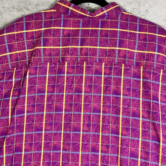 Robert Graham Button Up Long Sleeve Plaid Men's 4XL Rustic Outdoors Hiking - Picture 5 of 9